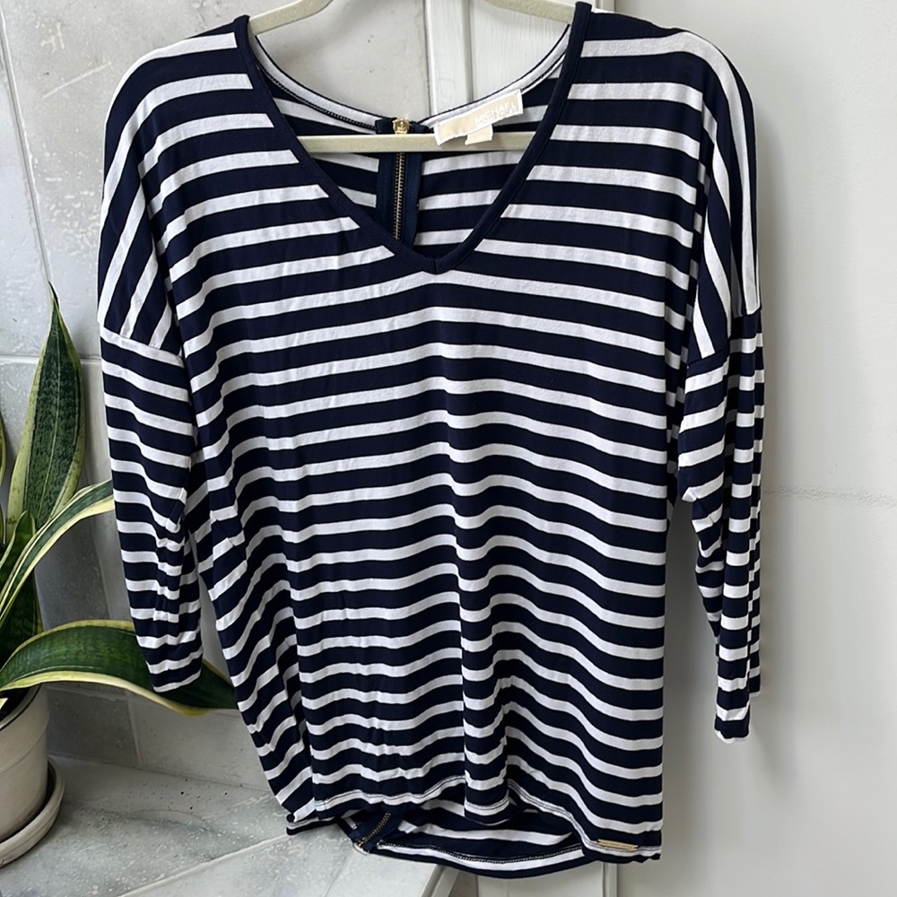 Michael Kors Nautical Stripe Top Size M